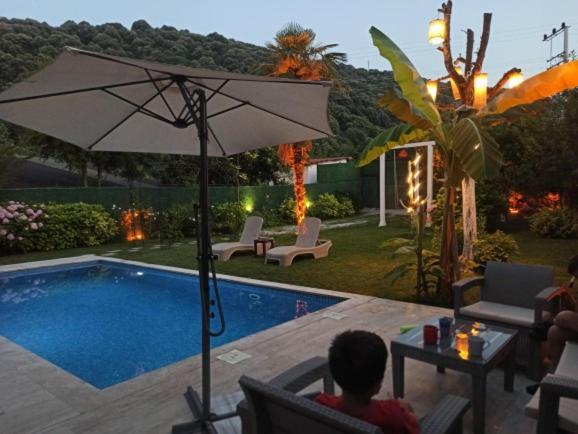 Villa Atlas Muhafazakar Havuzlu, Mustakil Genis Bahceli Сапанча Экстерьер фото