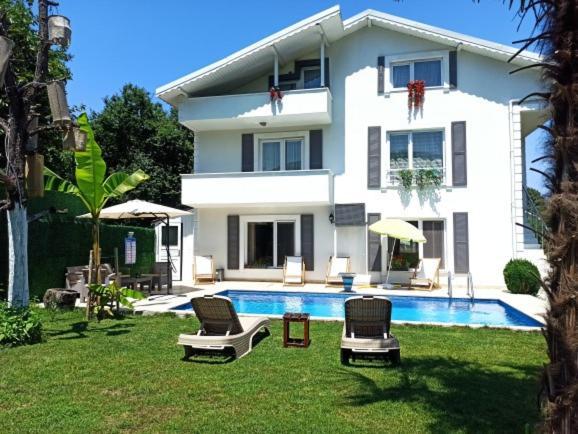 Villa Atlas Muhafazakar Havuzlu, Mustakil Genis Bahceli Сапанча Экстерьер фото